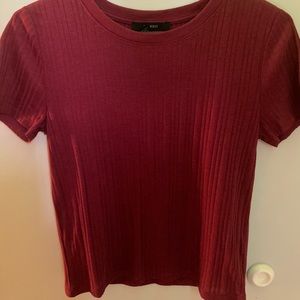 maroon forever 21 crop top